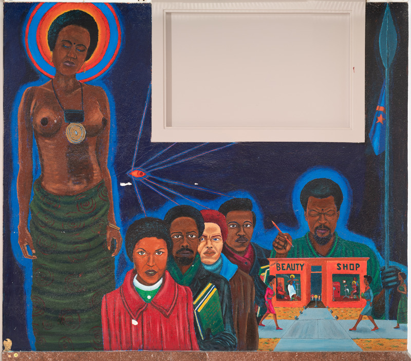 Beauty Shop and Police Brutality Left Panel Detail