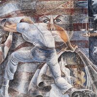 Injustice, Inequality, Bigotry, Black Power, Center Panel Detail