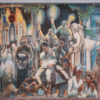 The History of the Negro in Education Left Panel Detail